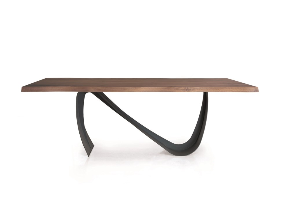 Alado Dining Table with Curved Base