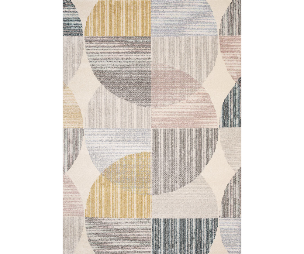 Abstract Circle Accent Rug