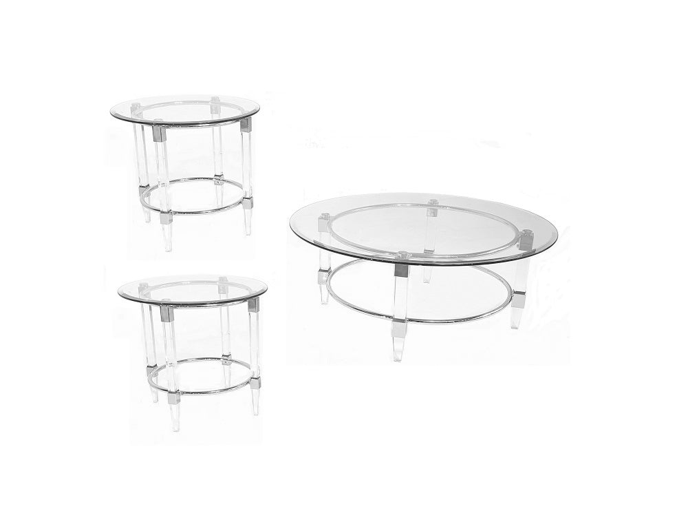 Ashfield 3pc Coffee Table With End Tables