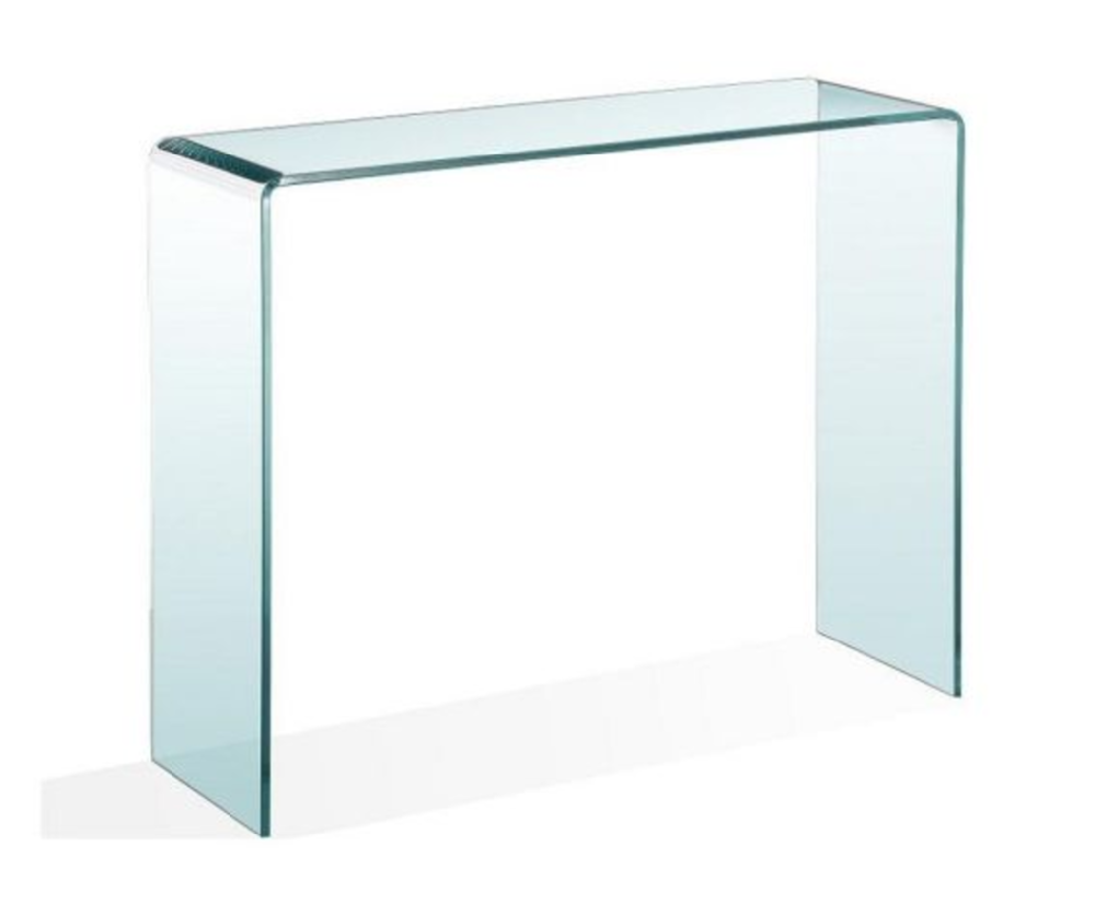 Liquet Narrow Glass Console Table
