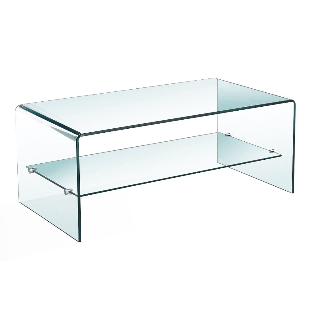 Moulin Waterfall Rect Coffee Table with Shelf
