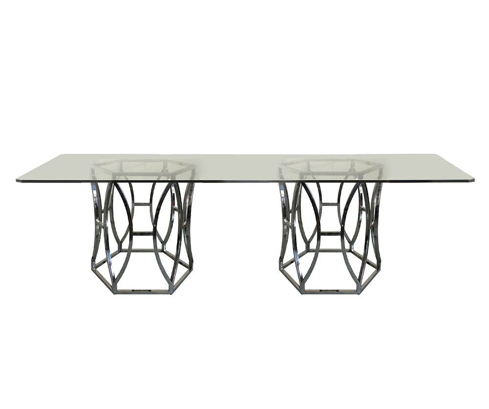 Yves Double Pedestal Dining Table