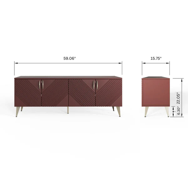 Ava TV Stand - Amanda Aerin x Frank Olsen<br><small>Available in alternate finishes</small>