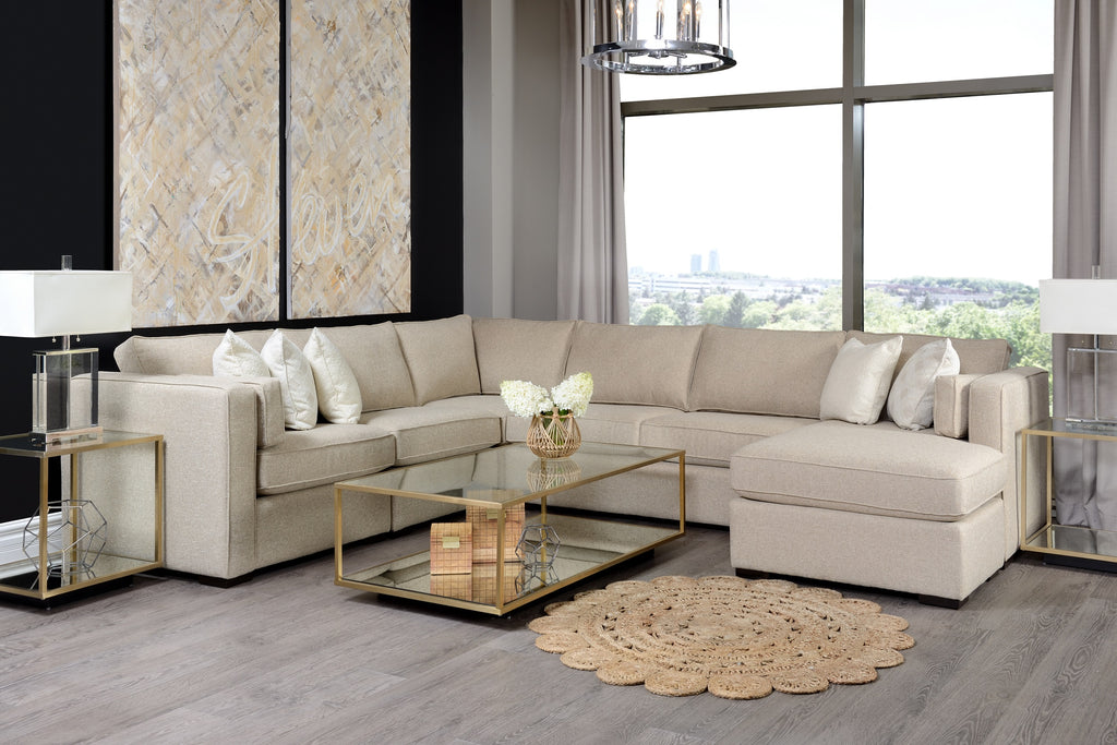 Abbas 5pc. Sectional <br><small>Available in multiple configurations and fabrics</small>