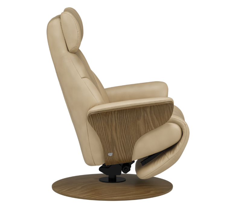 Adam Power Recliner with Wood Base - Medium Only