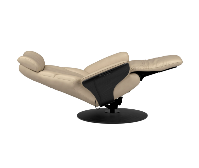 Adam Power Recliner with Wood Base - Medium Only