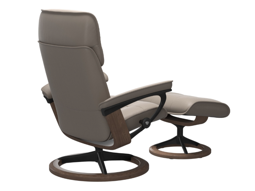 Admiral Chair and Ottoman Signature Base - Medium