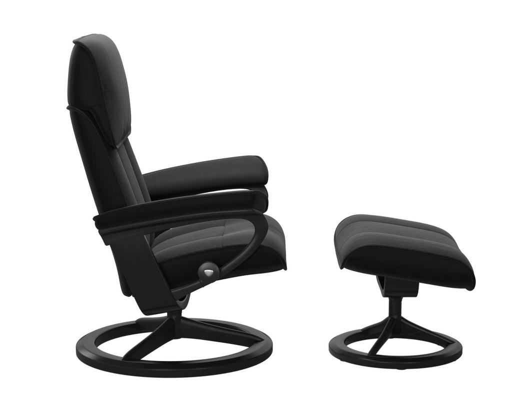 Admiral Chair and Ottoman Signature Base - Medium