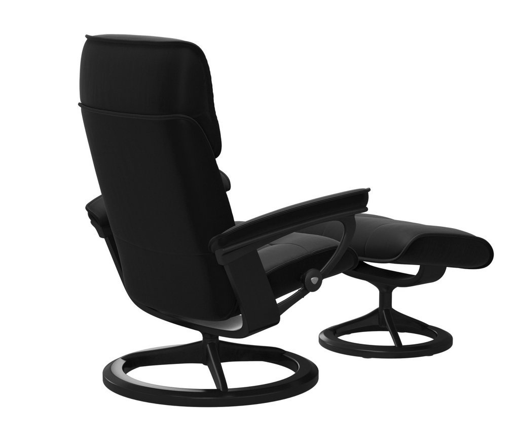Admiral Chair and Ottoman Signature Base - Medium