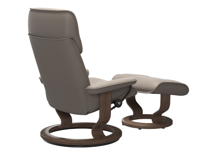 Admiral Chair and Ottoman Classic Base - Large