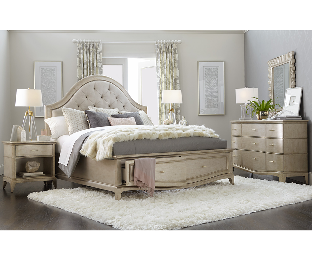 Anastasiya King Storage Bed with Dresser Set
