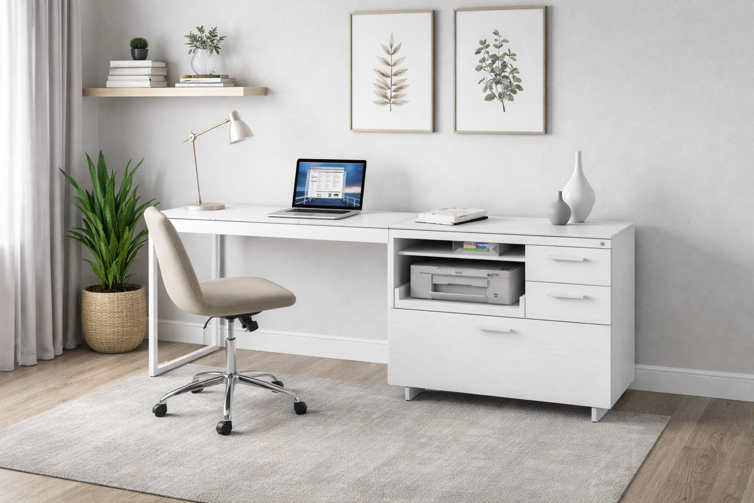 Desk &amp; File Cabinets