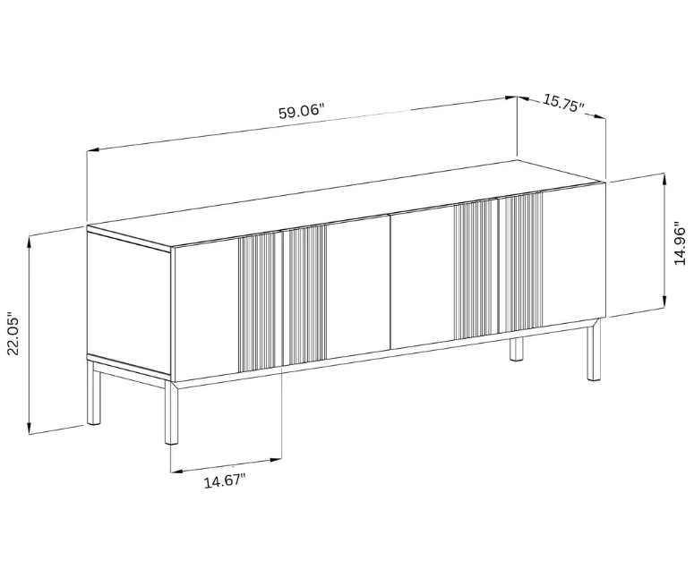 Iona TV Stand - Amanda Aerin x Frank Olsen<br><small>Available in alternate finishes</small>