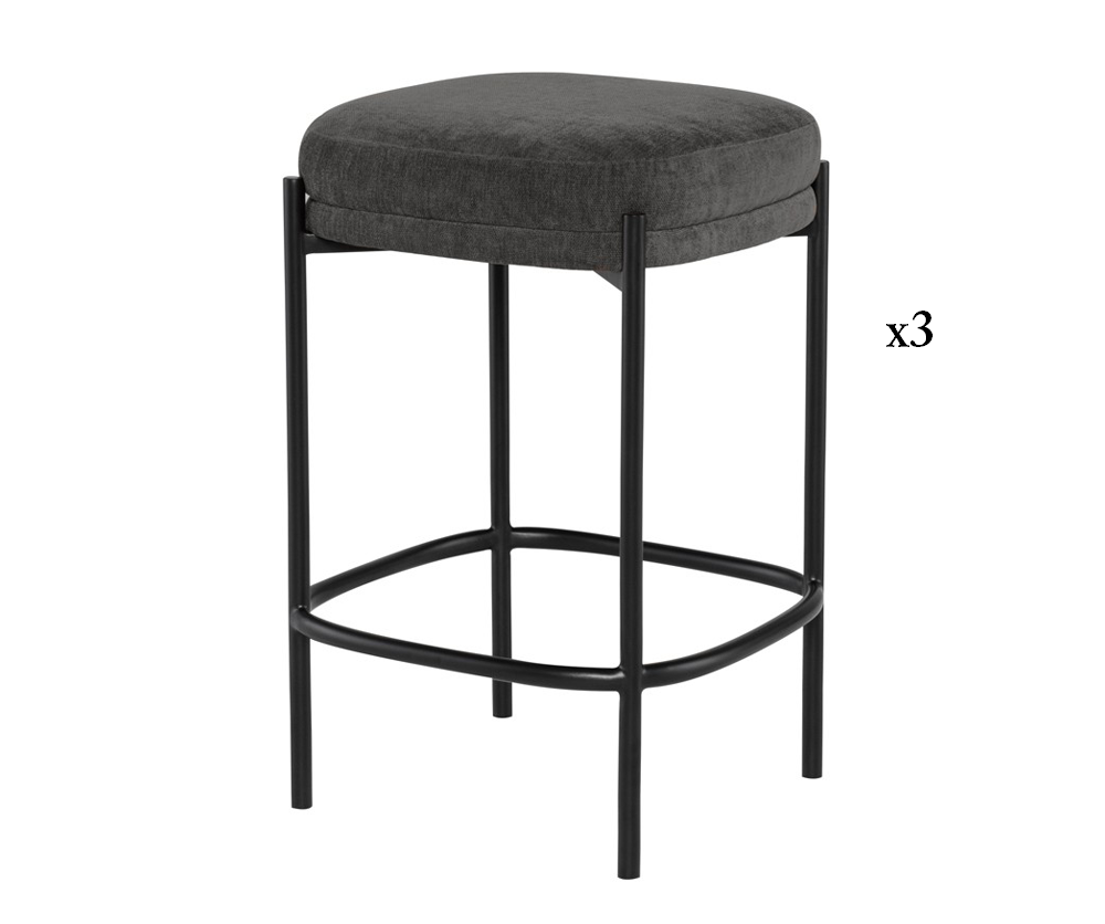 Bjark Set of Three Barstools