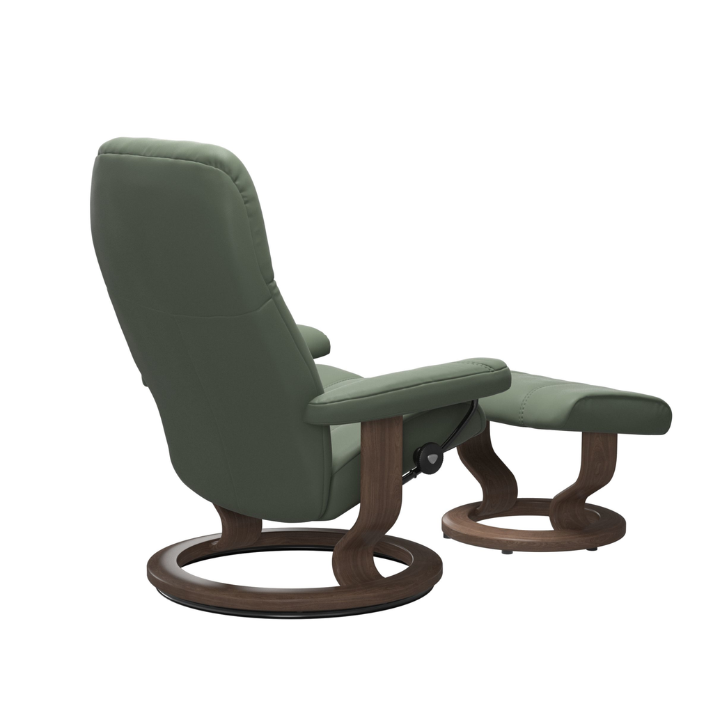 Consul Chair & Ottoman Classic Base - Large