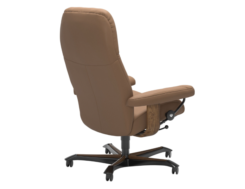 Consul Chair And Ottoman Office Base - Medium