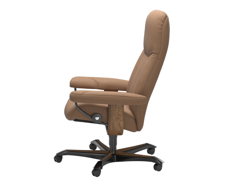 Consul Chair And Ottoman Office Base - Medium