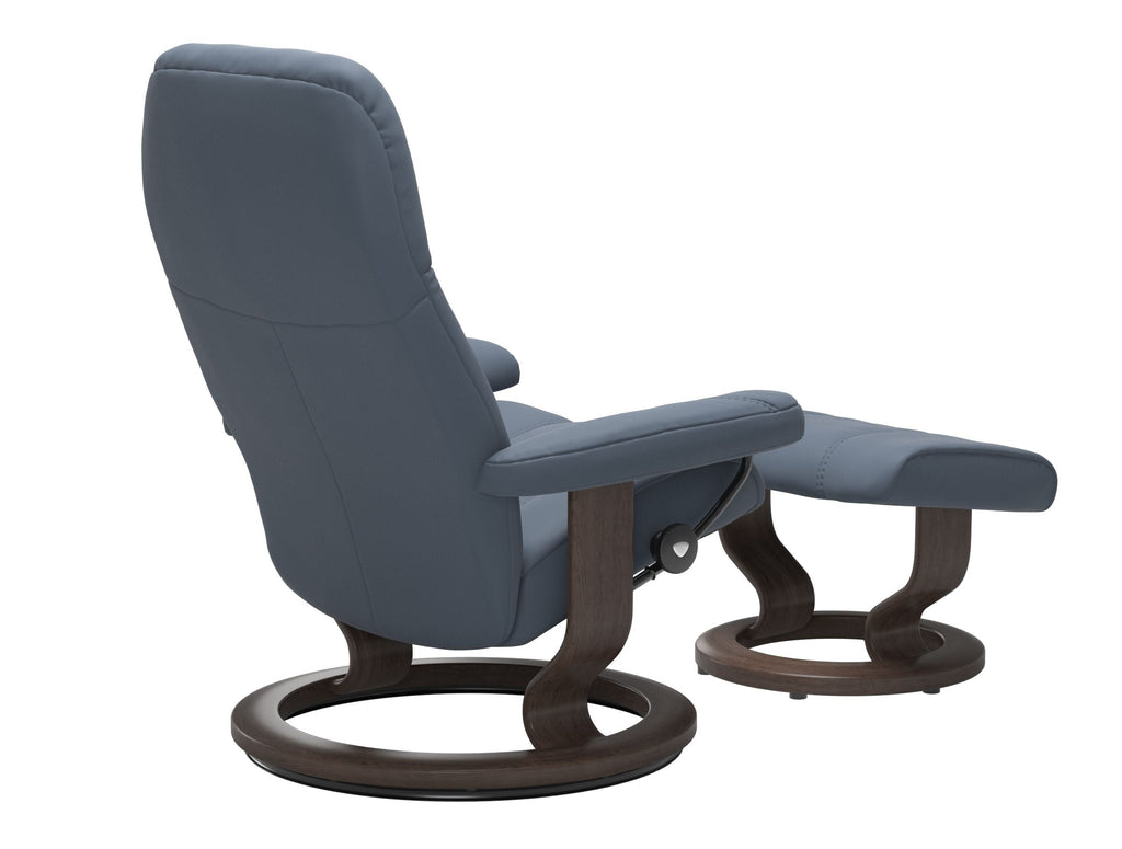 Consul Chair and Ottoman Classic Base - Medium