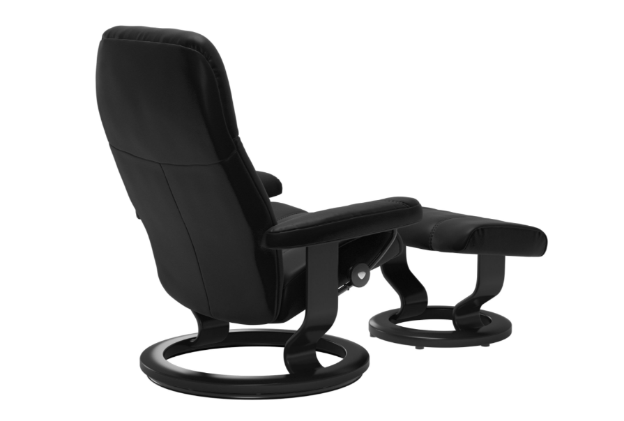 Consul Chair & Ottoman Classic Base - Small