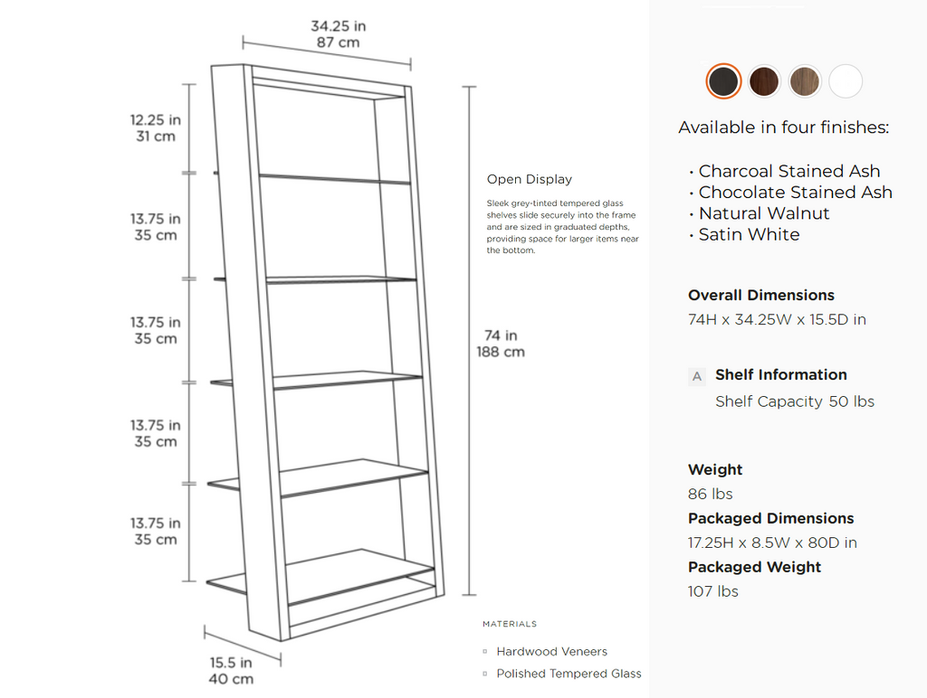 Era Leaning Wall Shelf <br><small>Available in alternate finishes</small>