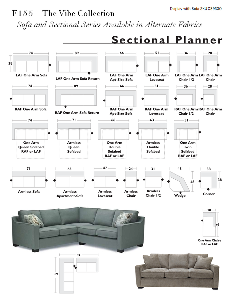 Vibe Sofa <br><small>Available in multiple configurations and fabrics</small>