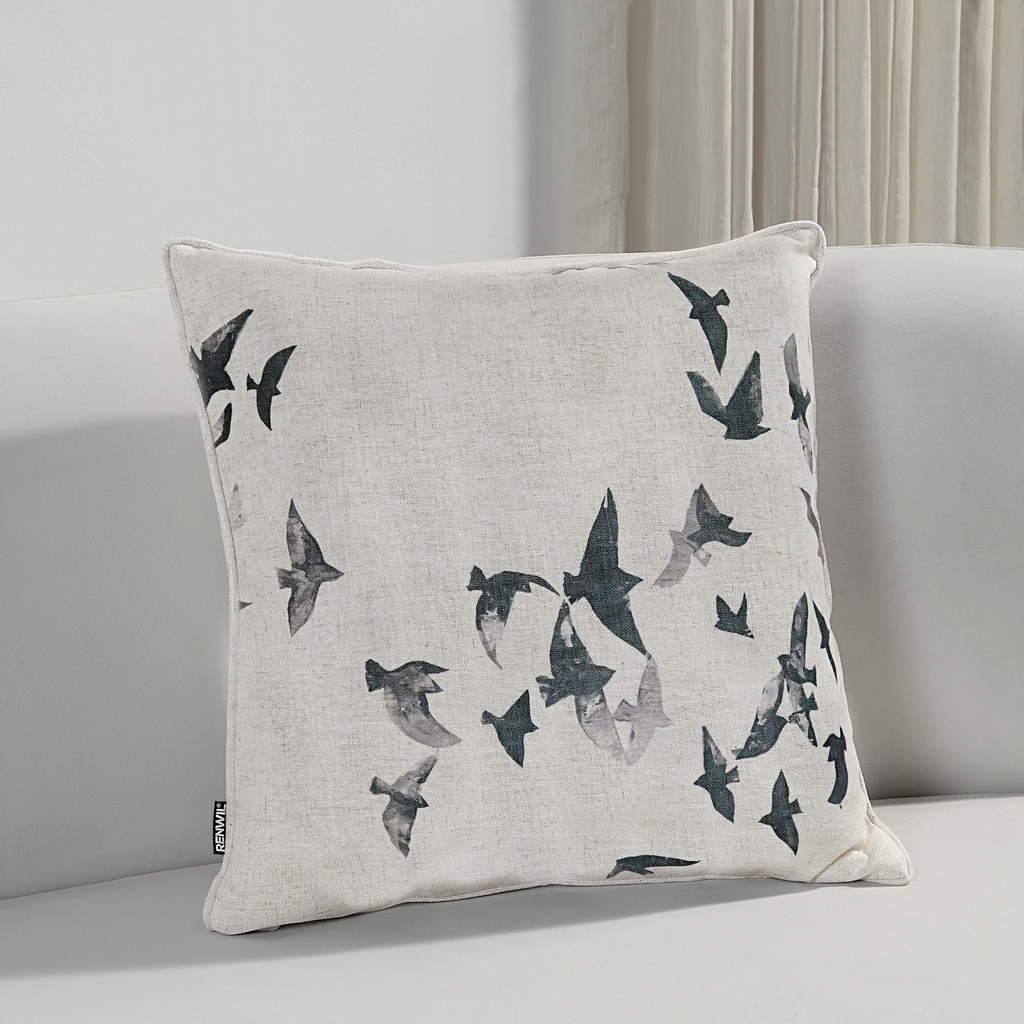 Flock Accent Pillow