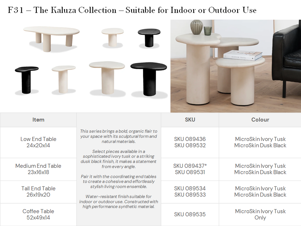Kaluza Coffee Table<br><small>Suitable for indoor or outdoor use</small>