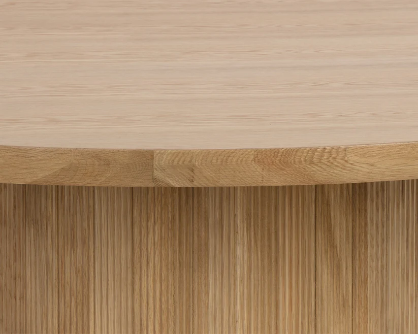 Kamen Round Dining Table - Rustic Oak