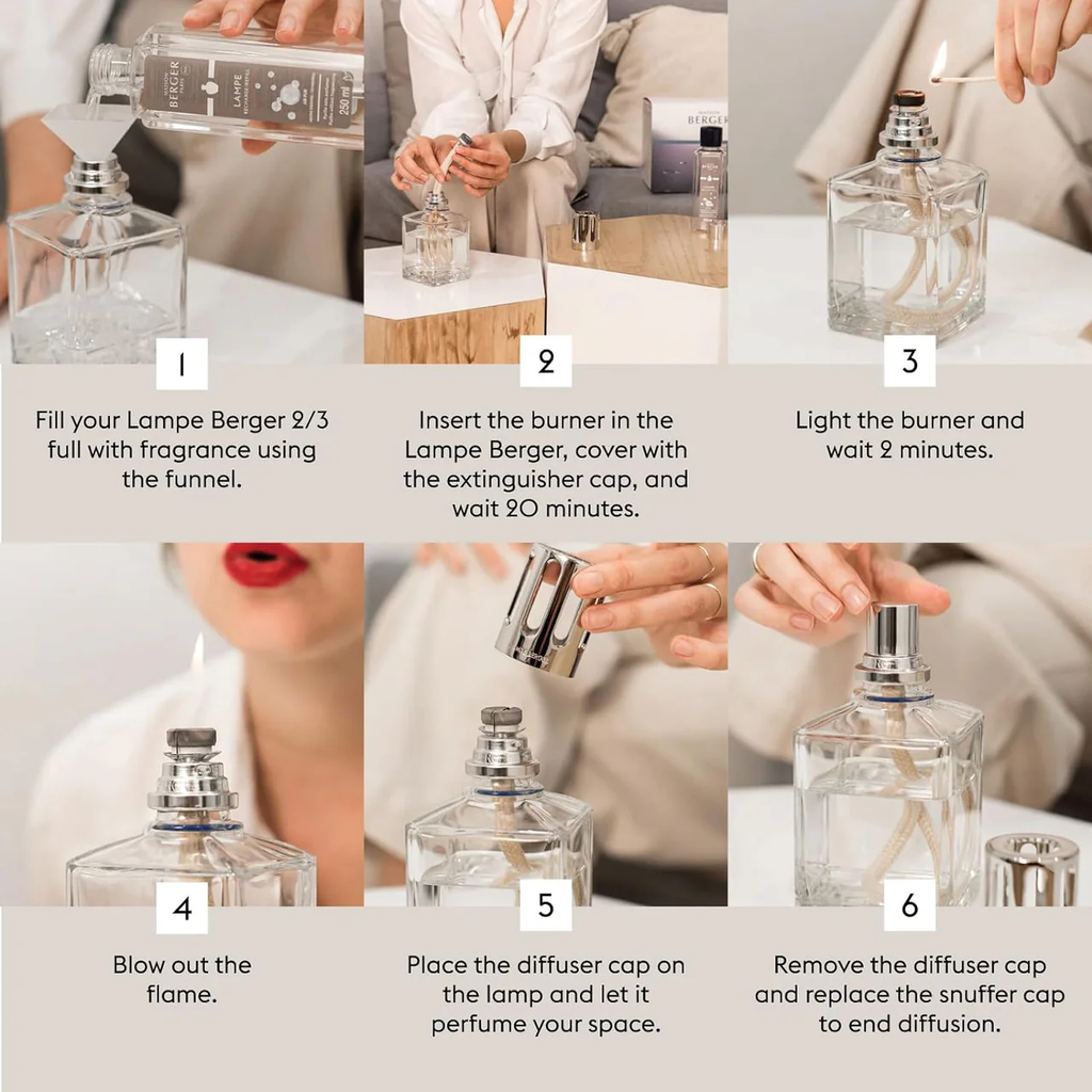 Lampe Berger Starter Kit - Clear Ice Cube Crystal Lampe with Air Pur So Neutral