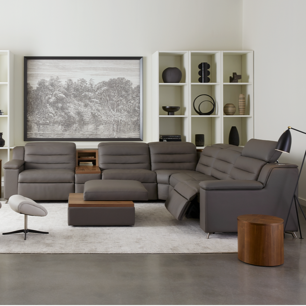 Lotus 5pc. Sectional <br><small>Available in multiple configurations, fabrics and leathers</small>