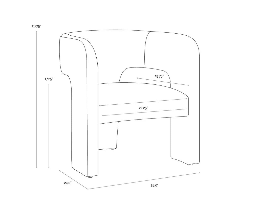 Mana Lounge Chair <br><small>Available in four alternate fabrics</small>