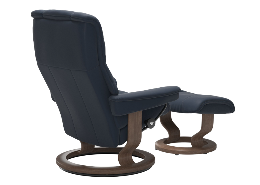 Mayfair Chair & Ottoman Classic Base - Large