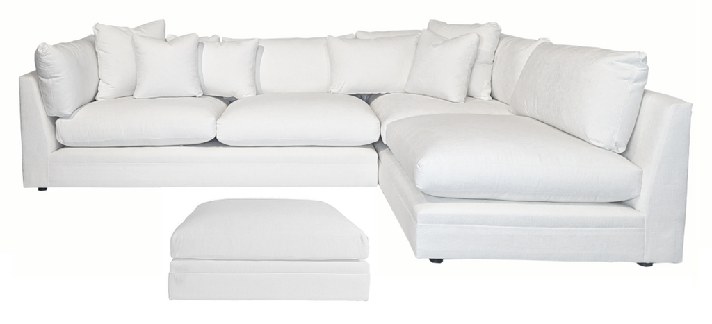 Michaelsen Sectional with Ottoman <br><small>Available in multiple configurations and fabrics</small>