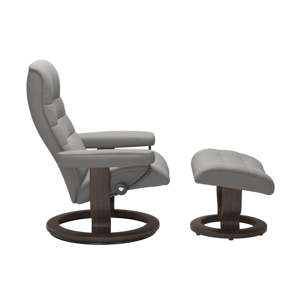 Opal Chair and Ottoman Classic Base - Medium