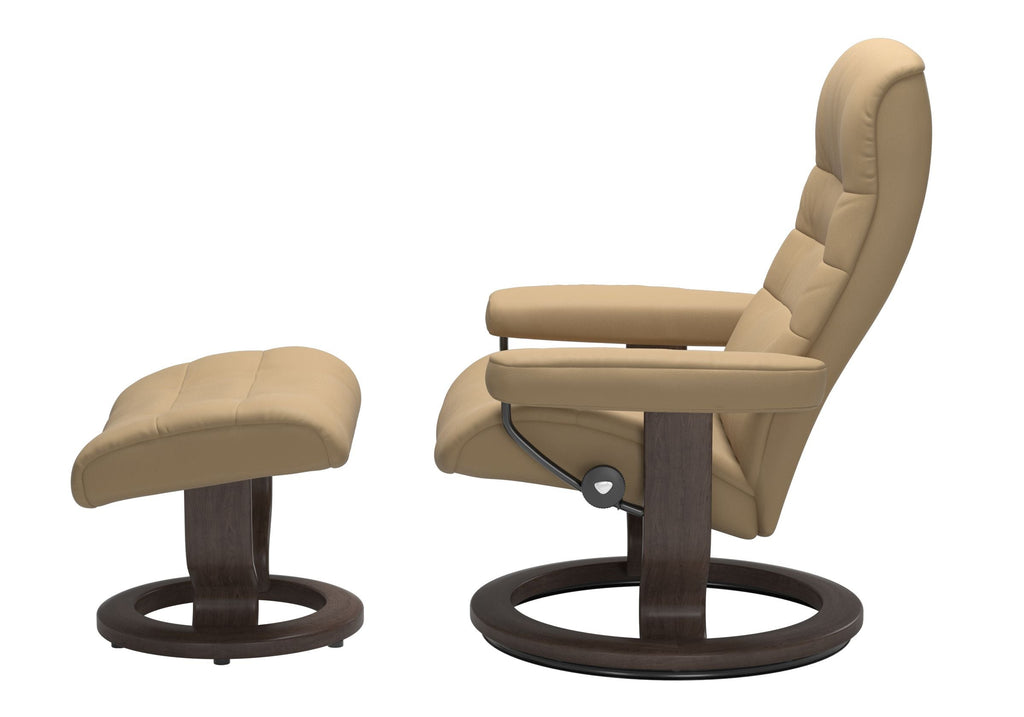 Opal Chair and Ottoman Classic Base - Medium