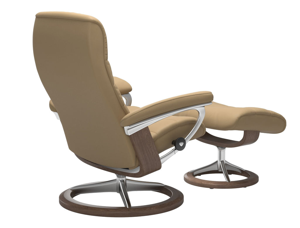 Opal Chair and Ottoman Signature Base - Medium