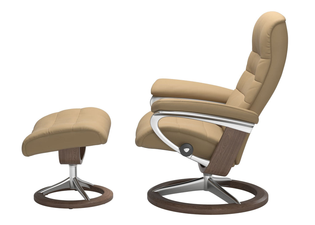 Opal Chair and Ottoman Signature Base - Medium