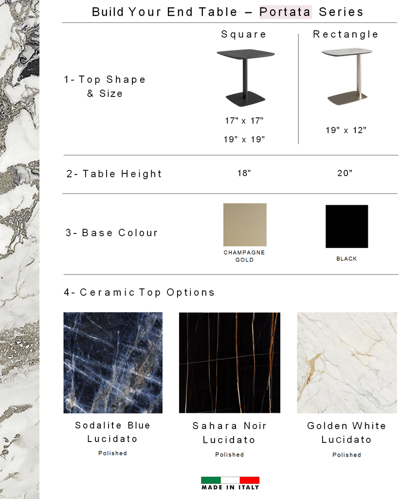 Portata Square End Table - 19