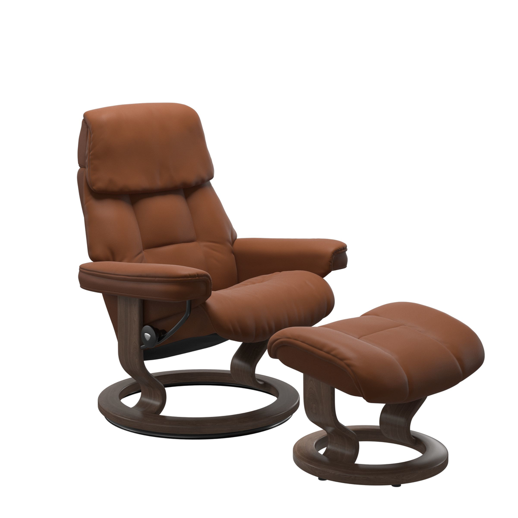 Ruby Chair and Ottoman Classic Base - Medium