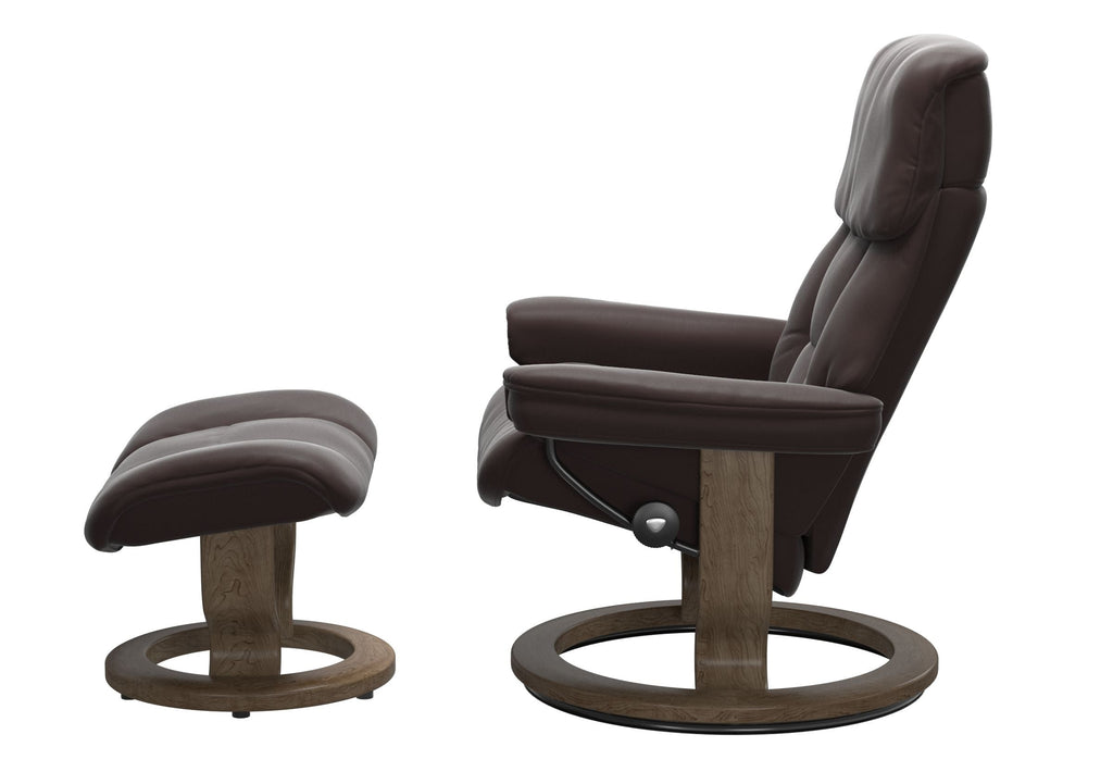 Ruby Chair and Ottoman Classic Base - Medium