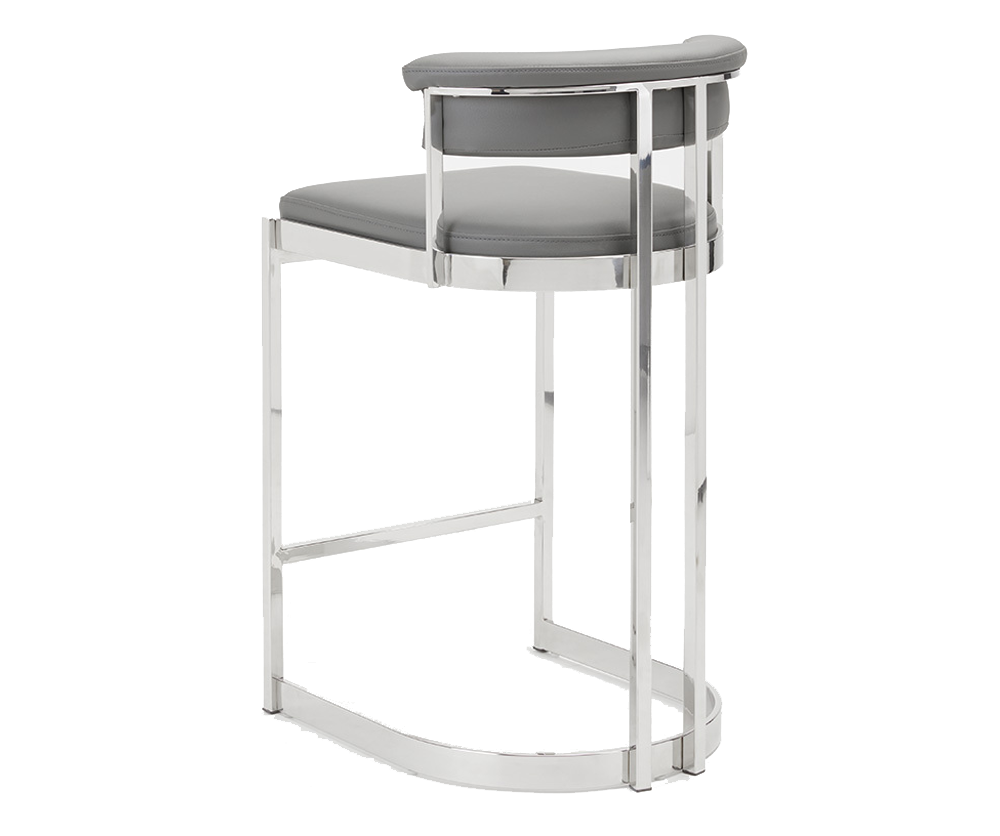 Scorpio Set of Two Counter Stools - Grey P/U