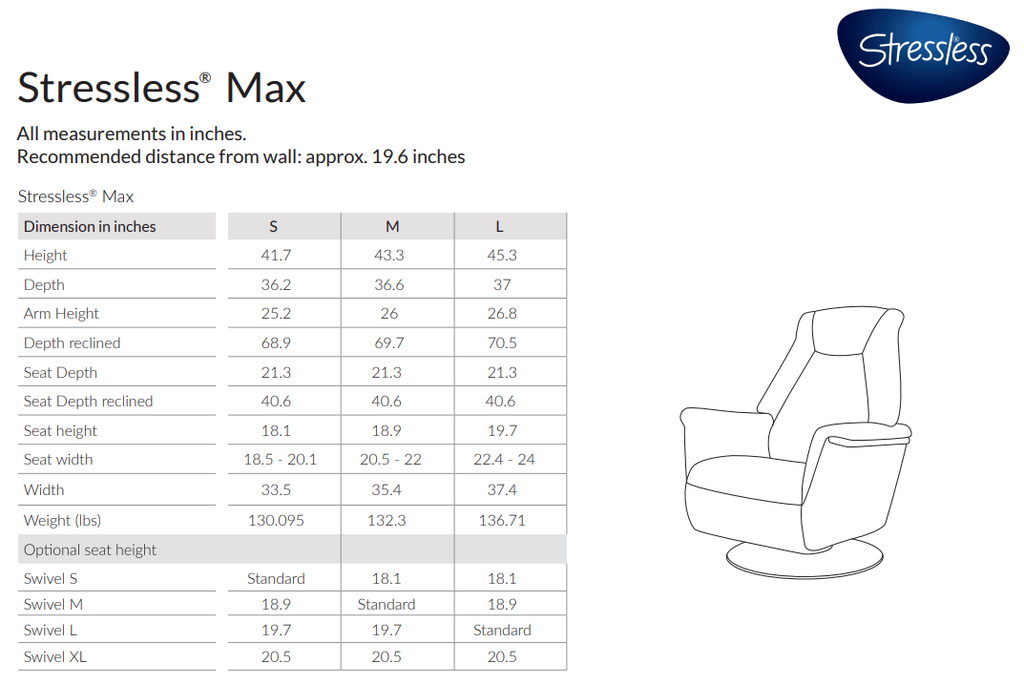 Max Power Chair Steel Base - Large