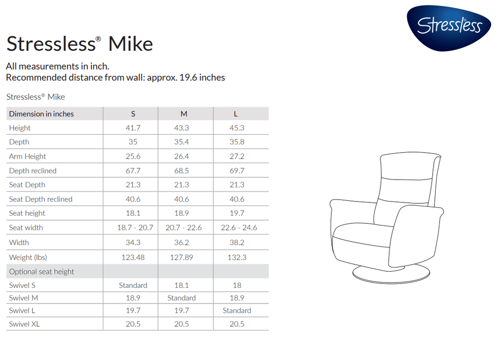 Mike Power Chair Wood Base - Large