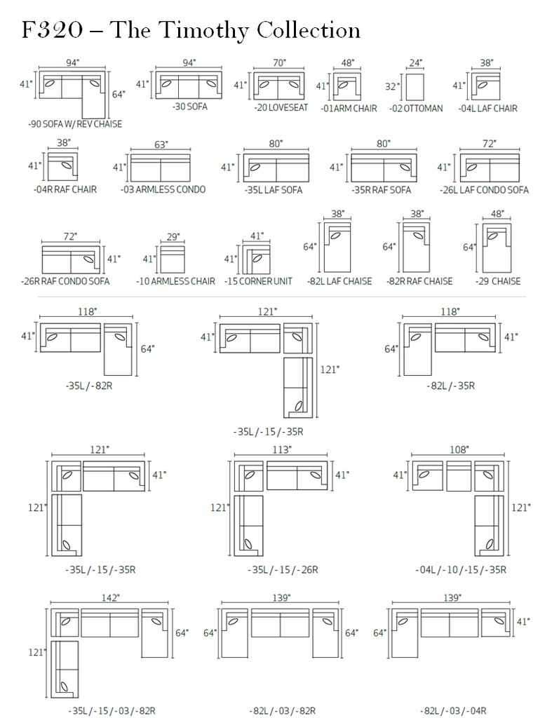 Timothy Fabric Sectional