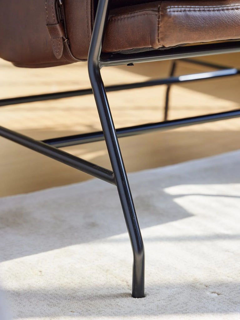 Toran Leather Accent Chair