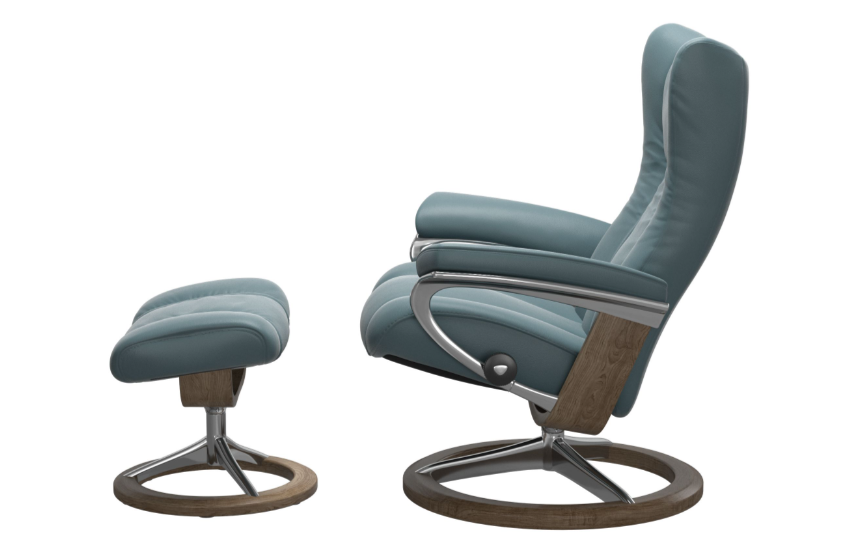 Wing Chair & Ottoman Signature Base - Small