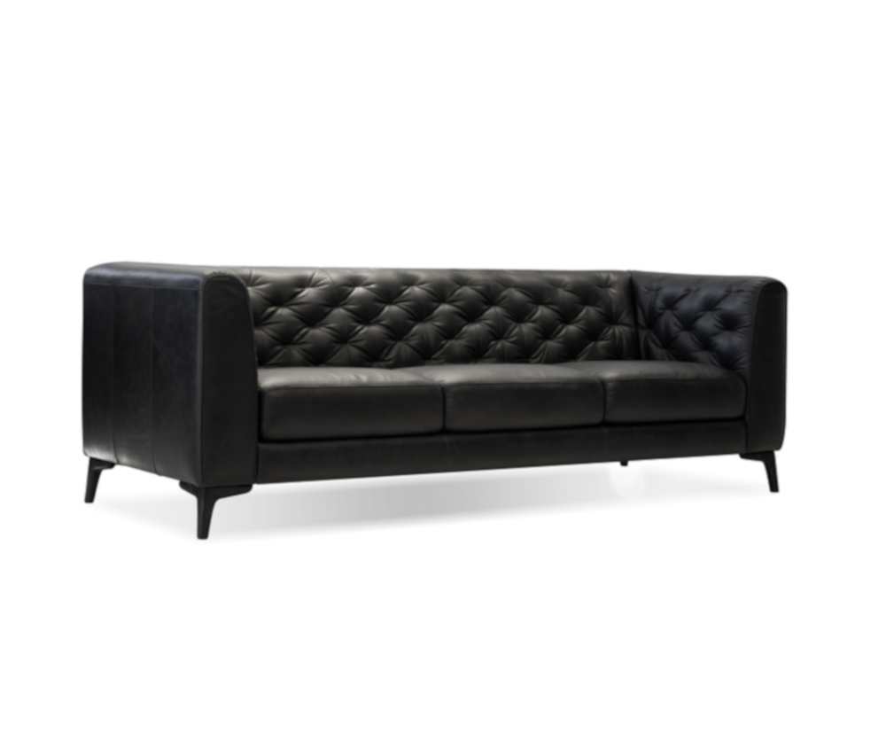 August Leather Sofa