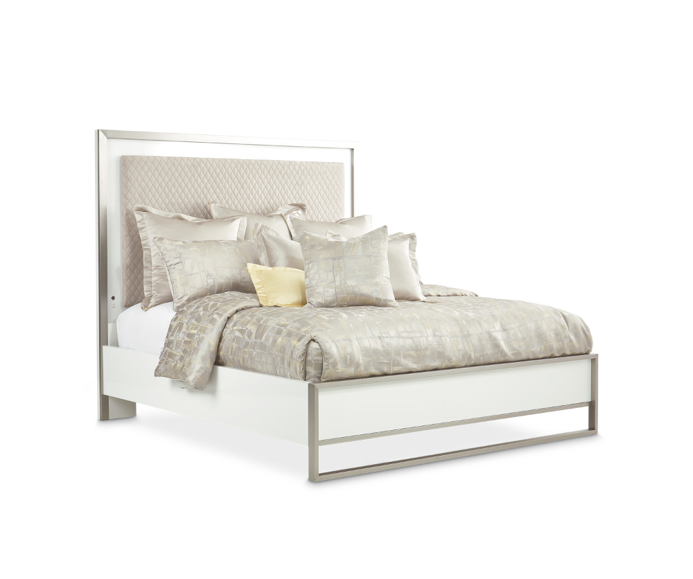 Cecilia upholstered panel deals bed