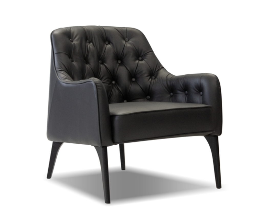 Ella Leather Accent Chair