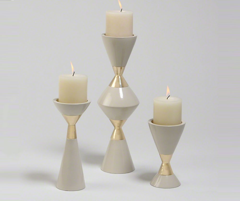 Hourglass Candle Holders
